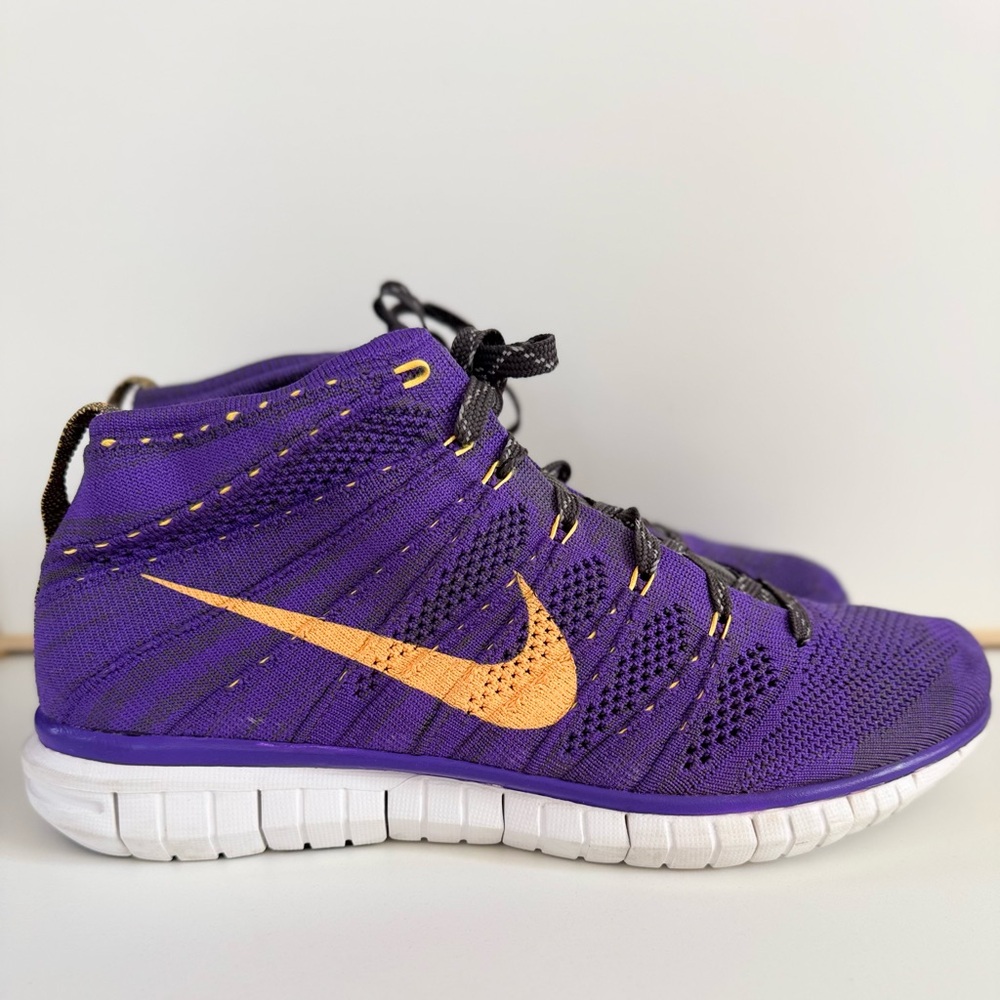 NIKE Free Flyknit Rare Chukka Hyper Grape Purple Colorway Sneakers Men’s Size 9